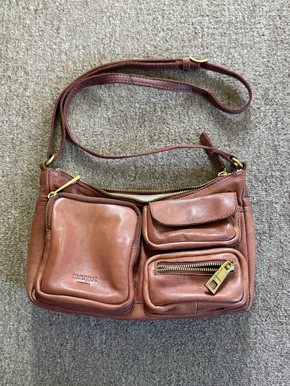 Margot New York Leather Cargo Bag